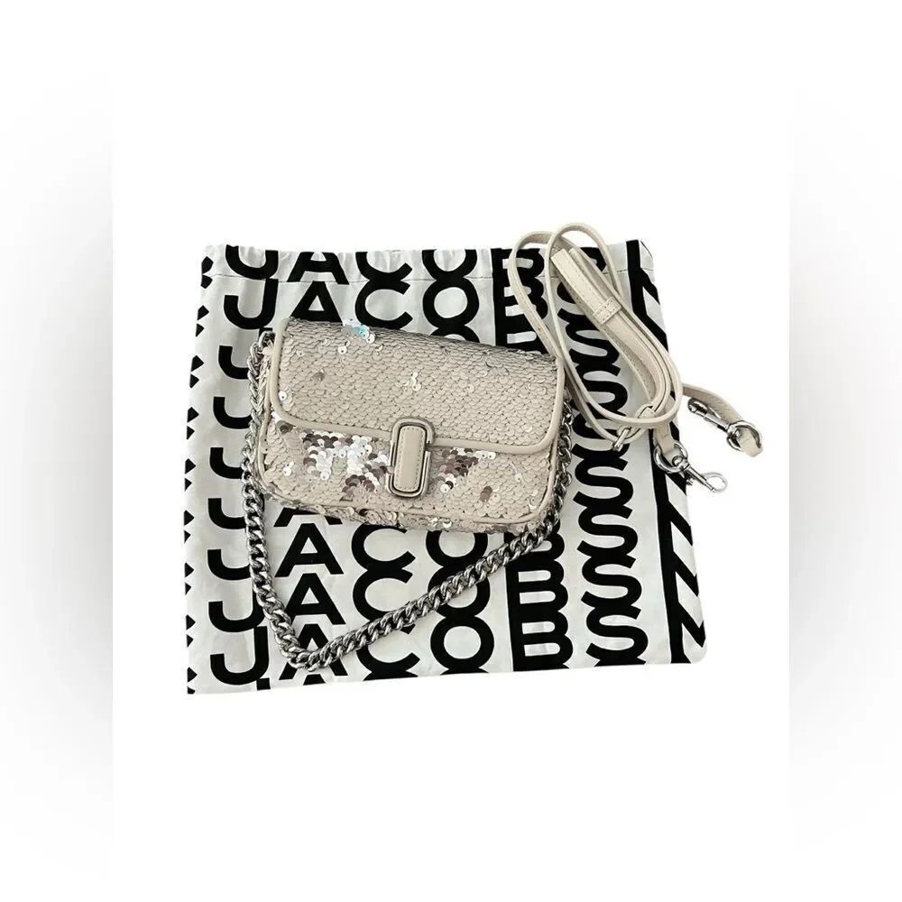 MARC JACOBS J MARC MINI SHOULDER SEQUINS BAG